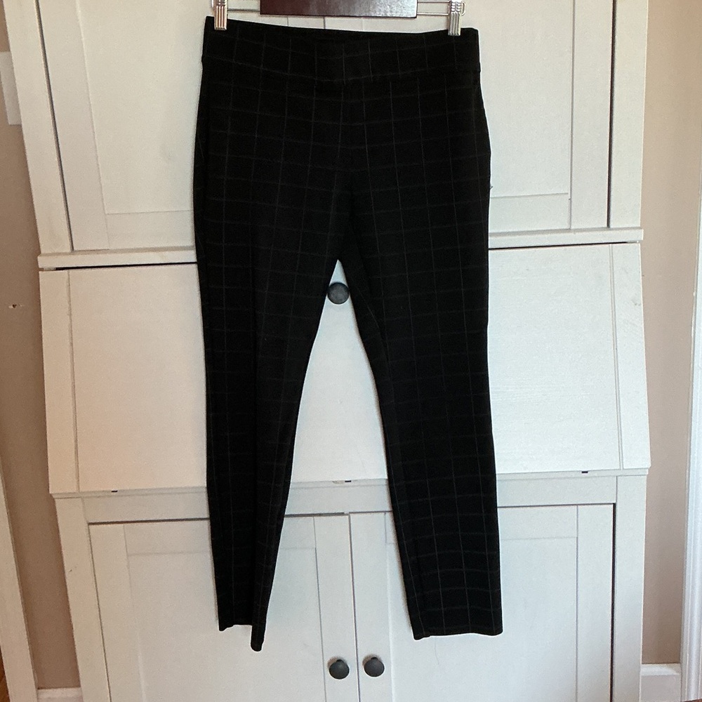 Ann Taylor Women’s Black Grid Pants